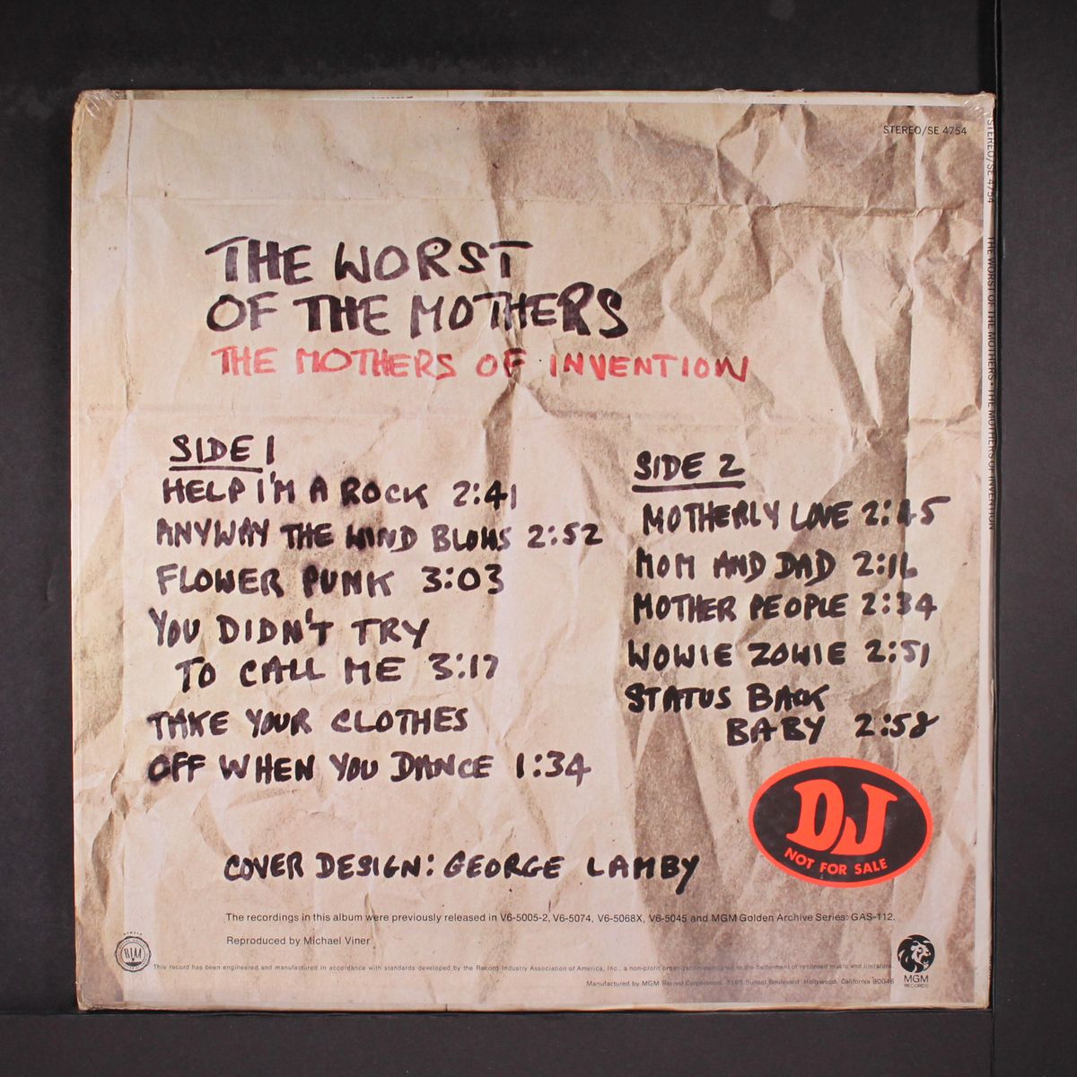 the worst of the mothers by MOTHERS OF INVENTION