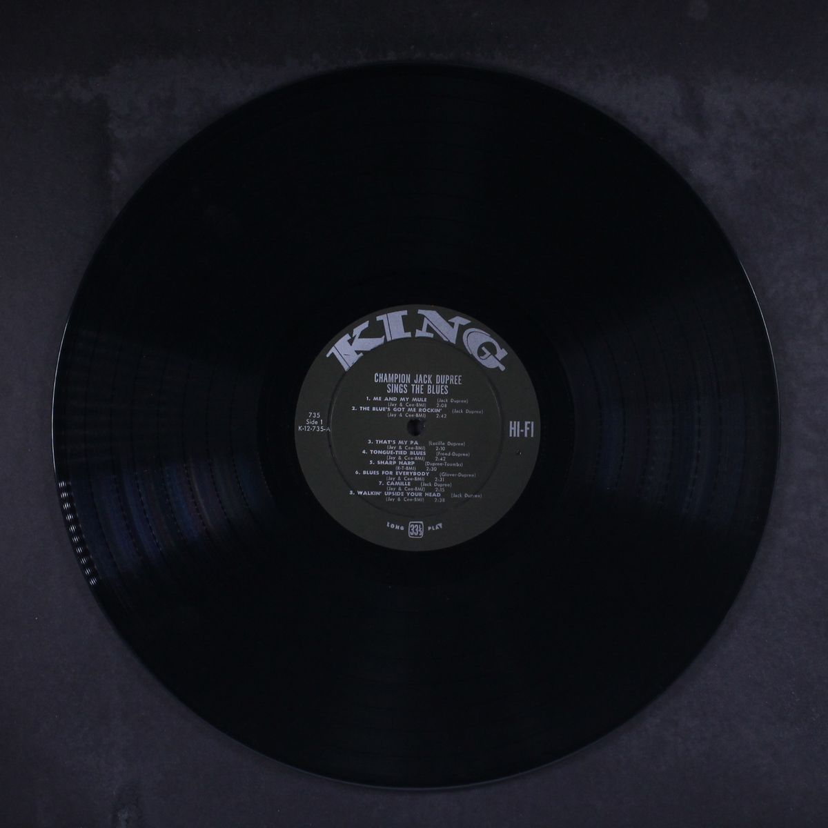 sings the blues by CHAMPION JACK DUPREE