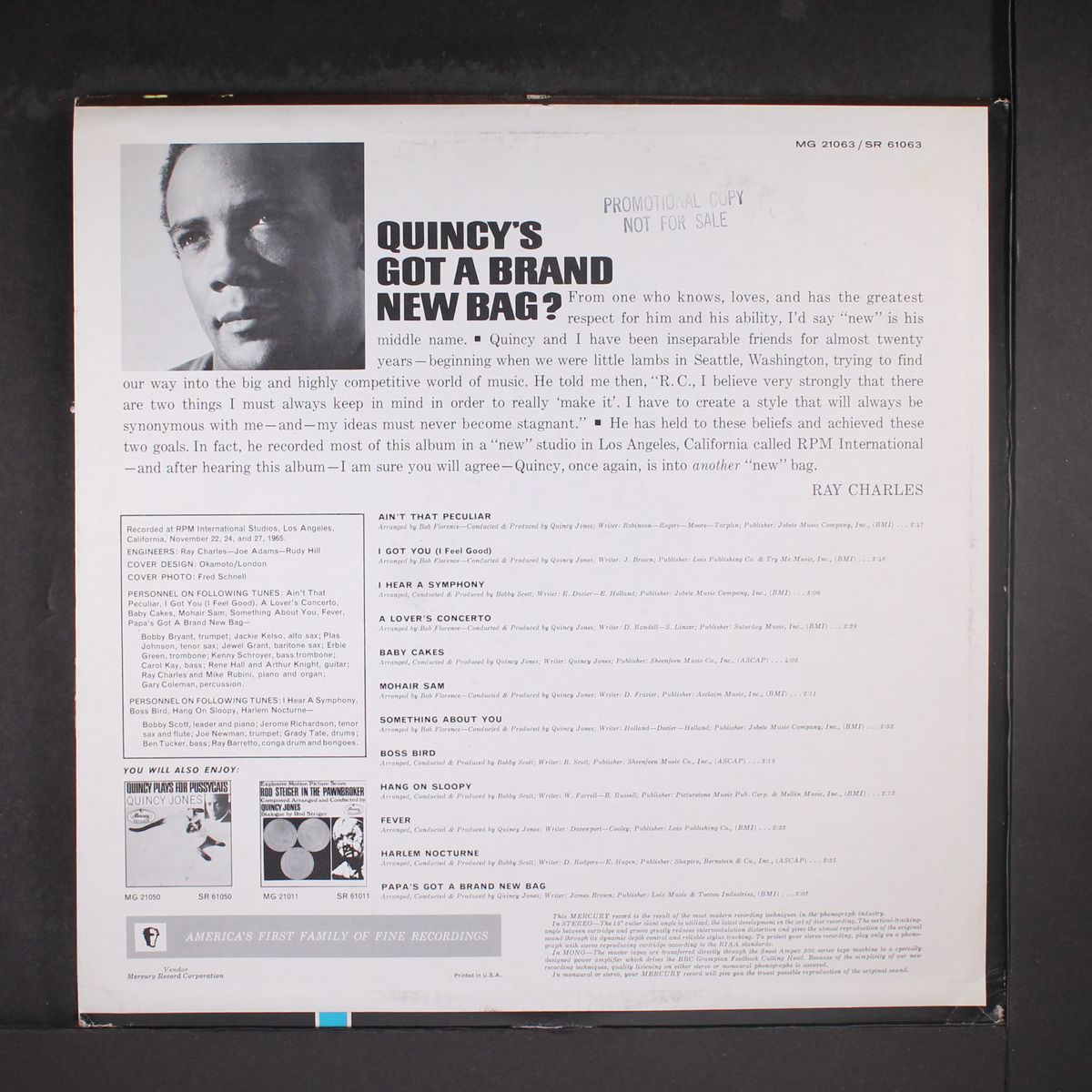 quincy's got a brand new bag by QUINCY JONES