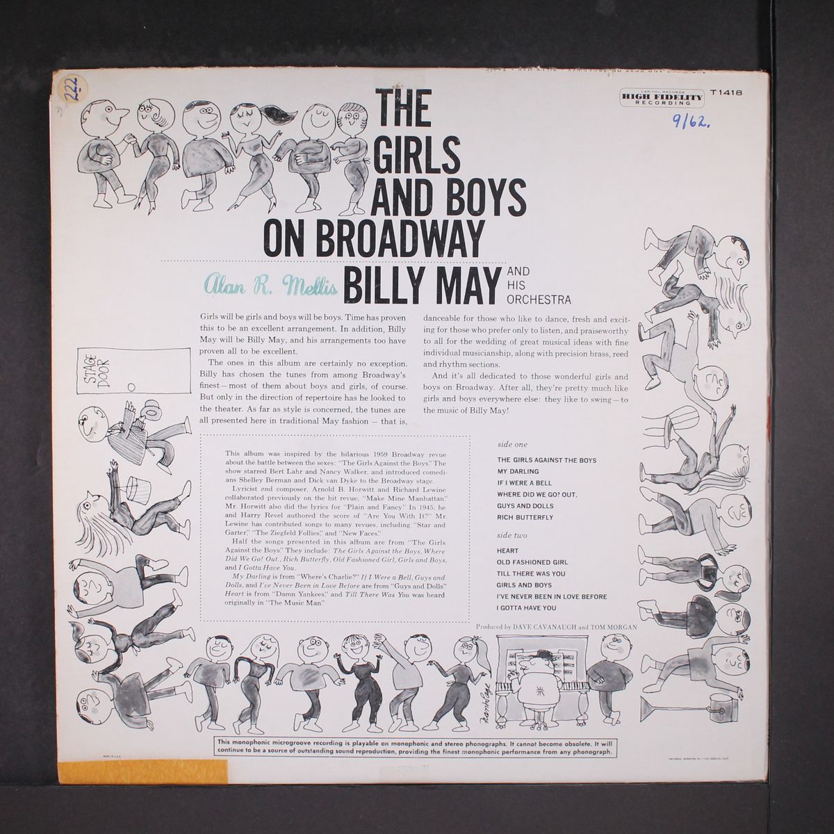 the girls and boys on broadway by BILLY MAY
