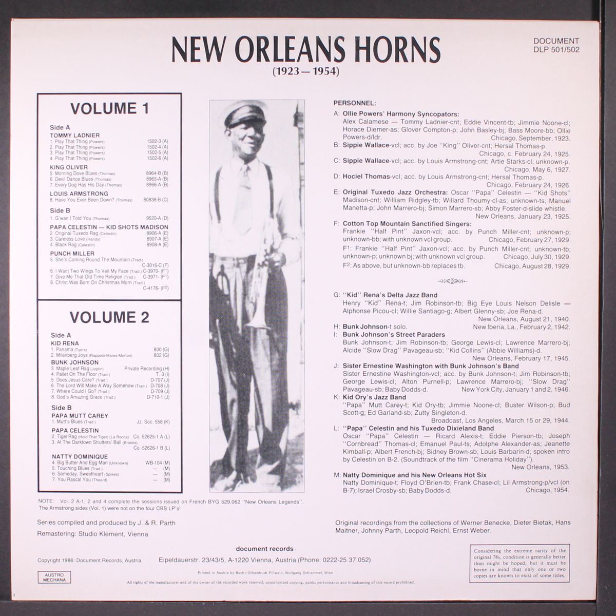 new orleans horns, vols. 1 & 2 by VARIOUS