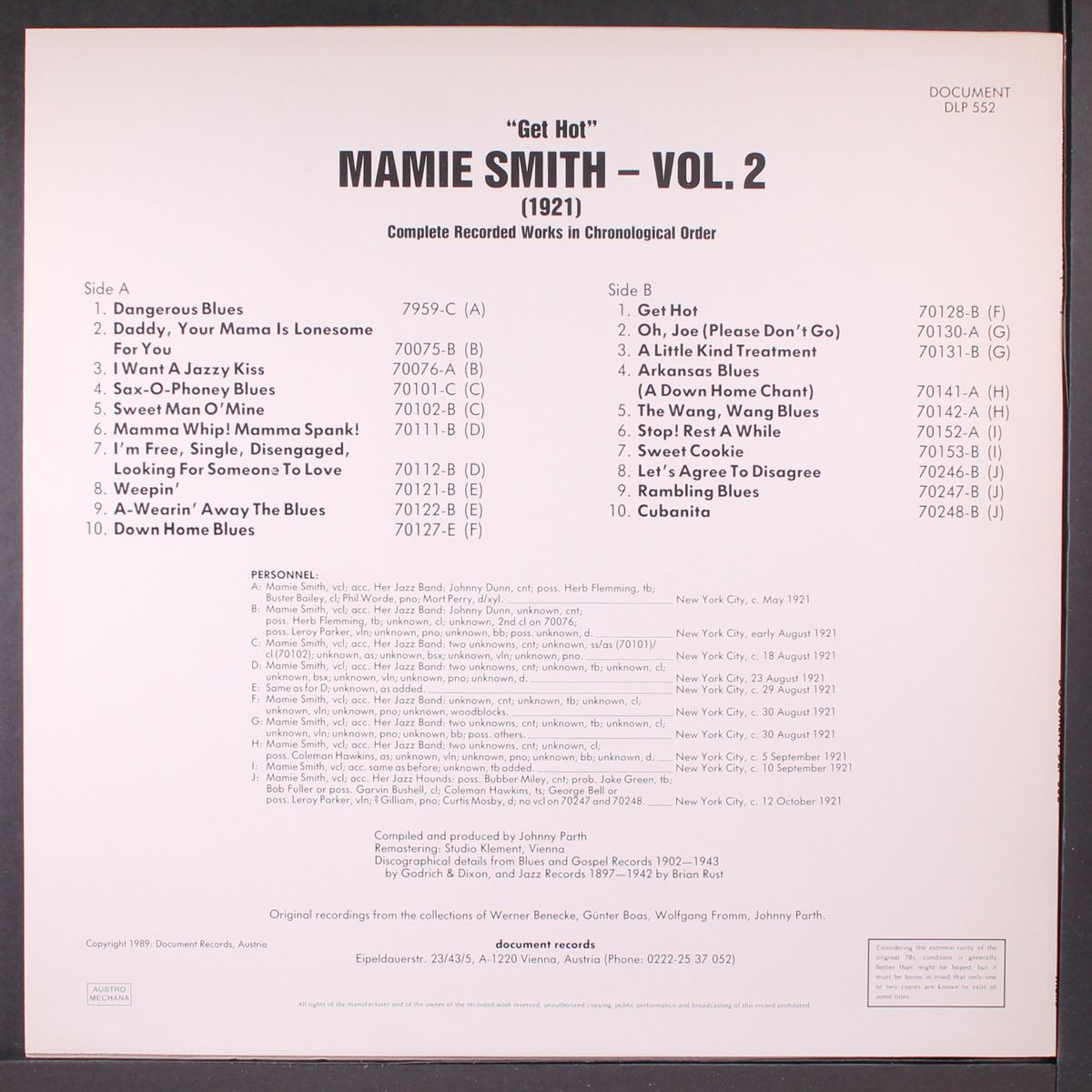 vol. 2, get hot by MAMIE SMITH