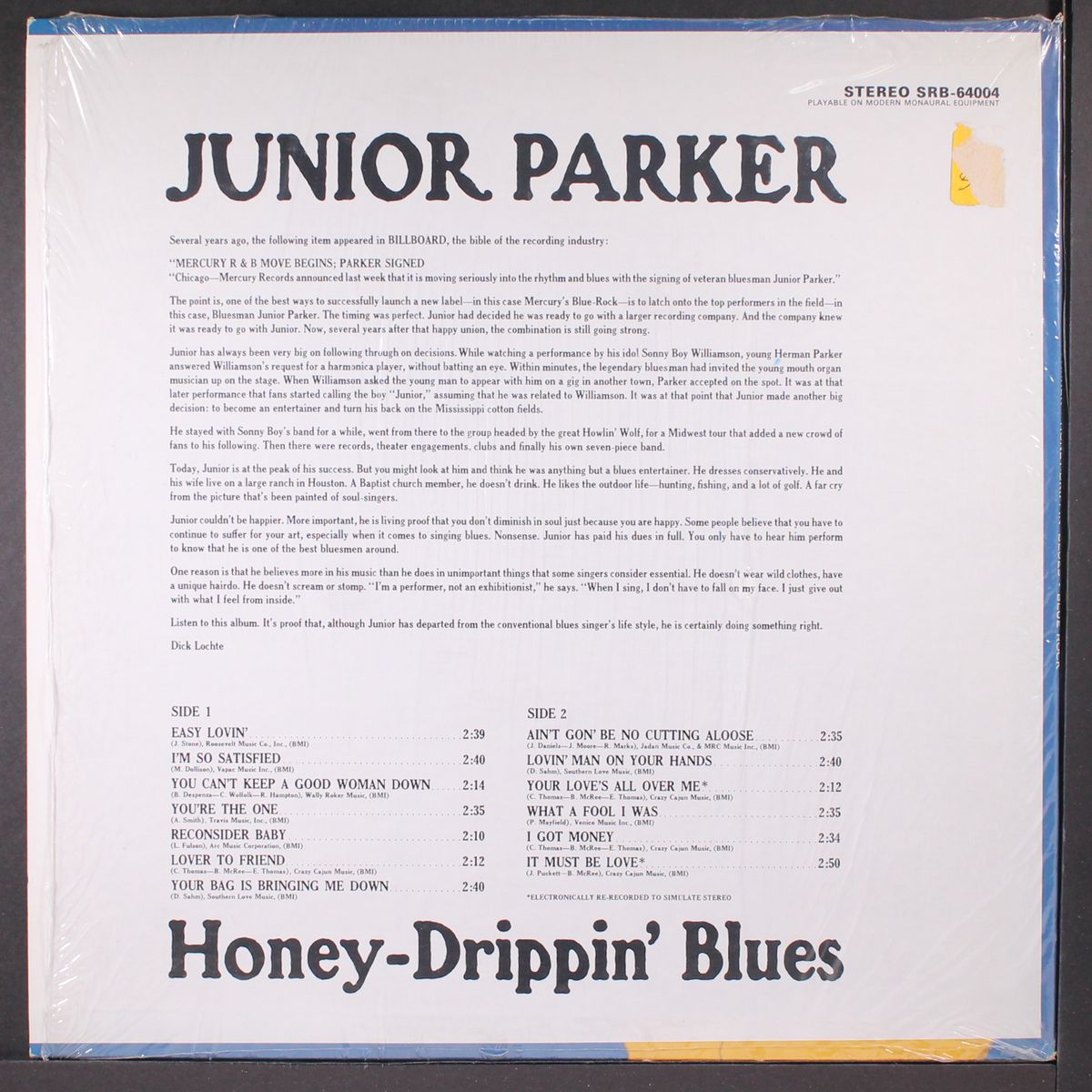 honey-drippin' blues by JUNIOR PARKER