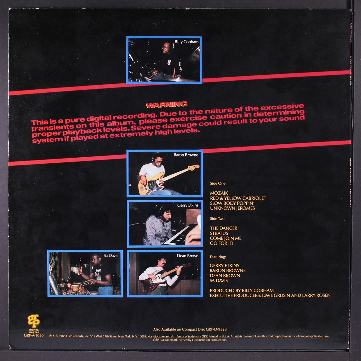 warning by BILLY COBHAM
