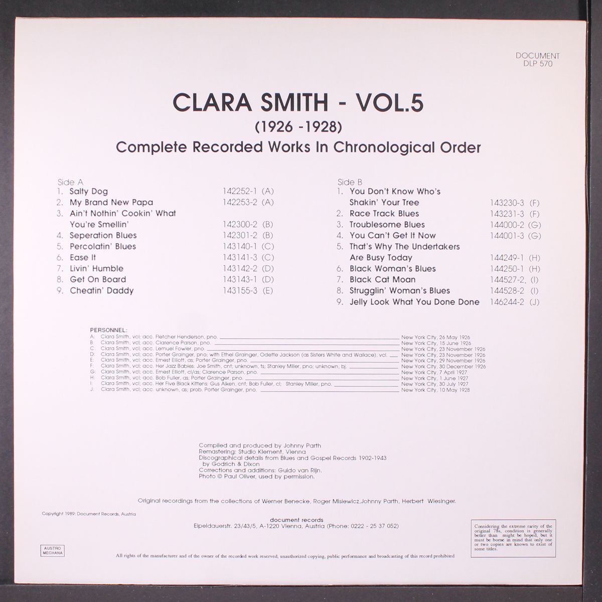 vol. 5 by CLARA SMITH