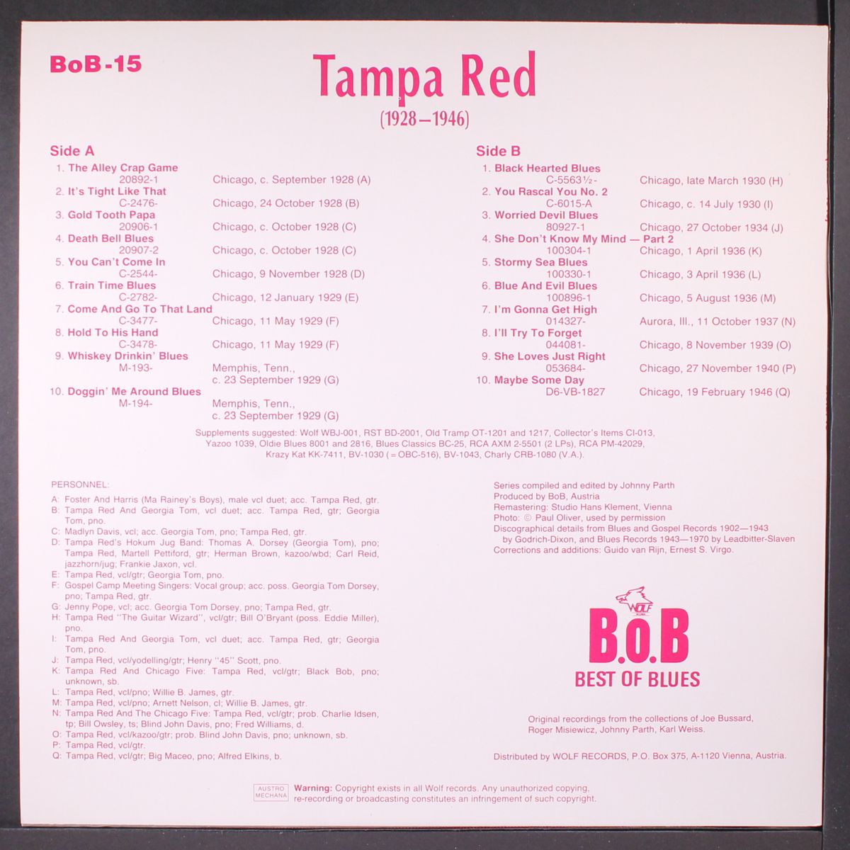 1928-1946 by TAMPA RED