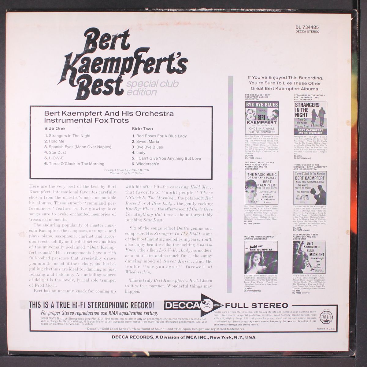 bert kaempfert's best by BERT KAEMPFERT