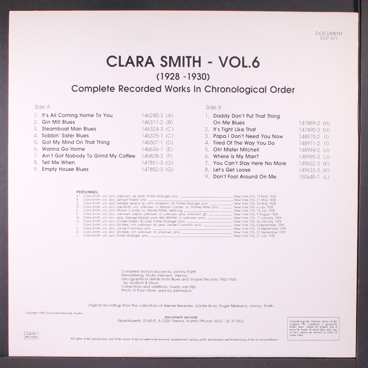 vol. 6 by CLARA SMITH