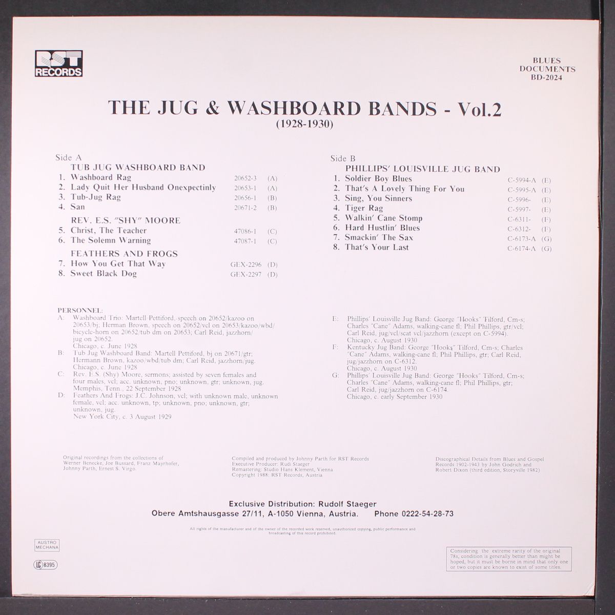 the jug & washboard bands, vol. 2 by VARIOUS