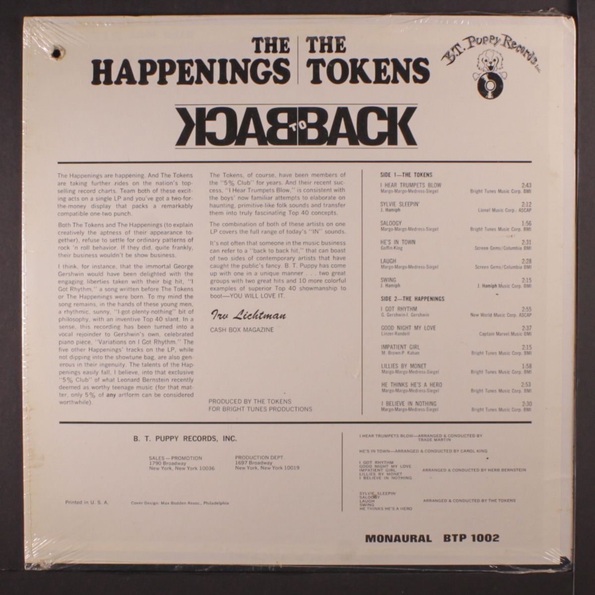 back to back by HAPPENINGS / TOKENS