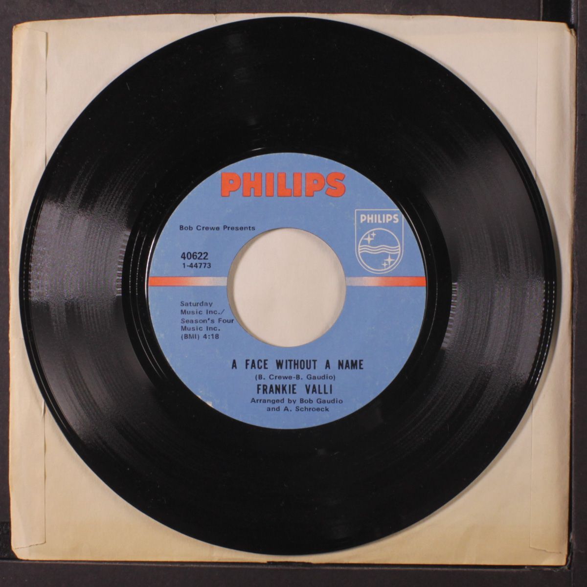 the girl i'll never know / a face without a name by FRANKIE VALLI