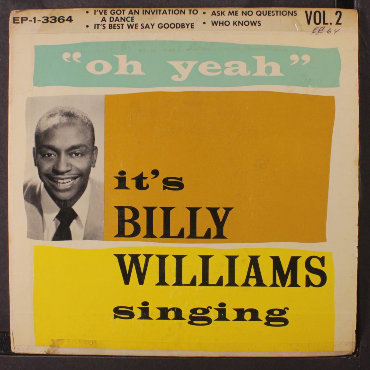 oh yeah vol. 2 by BILLY WILLIAMS