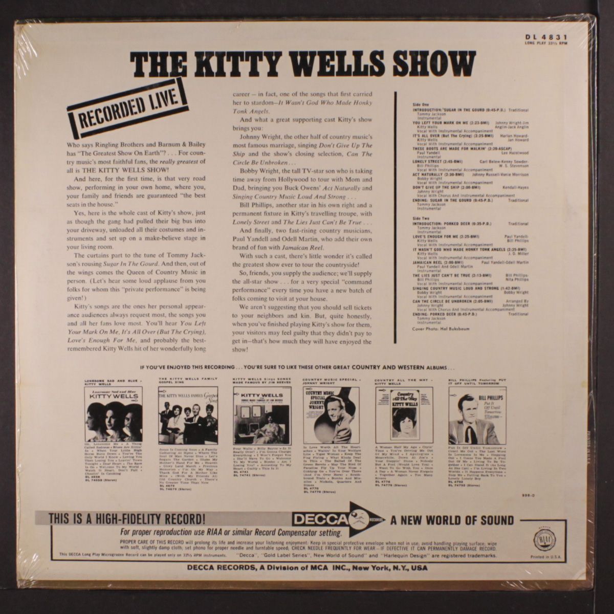 the kitty wells show by KITTY WELLS