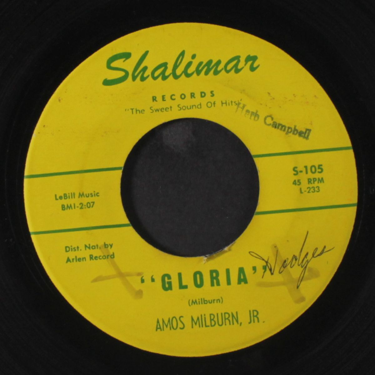 gloria / look at a fool by AMOS MILBURN, JR.