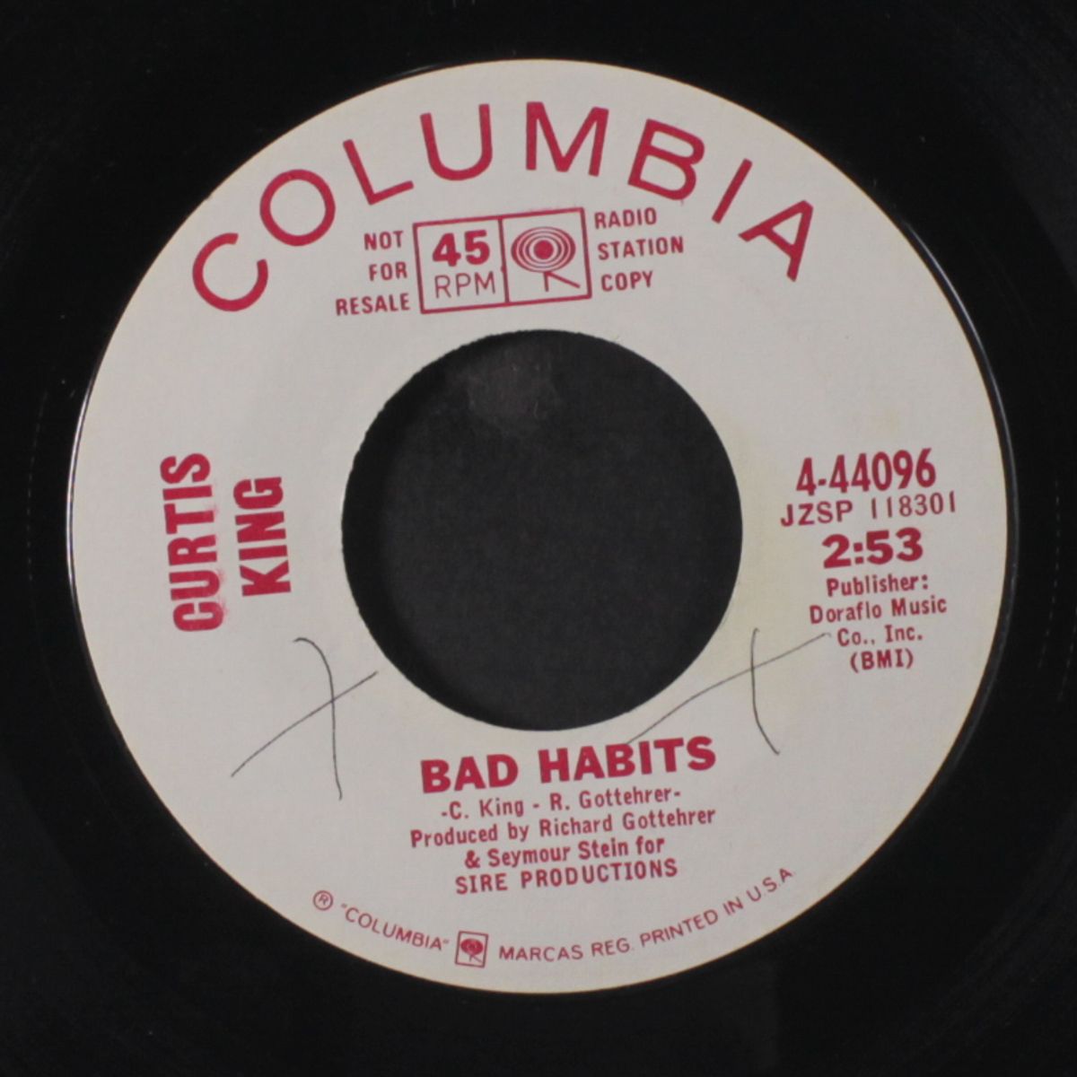 bad habits / so nice while it lasted by CURTIS KING