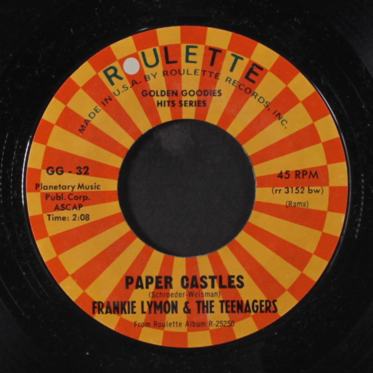 paper castles / itty bitty pretty one by FRANKIE LYMON & TEENAGERS