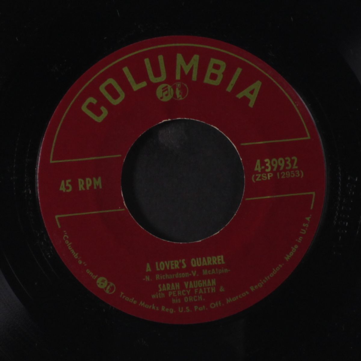 i confess / a lover's quarrel by SARAH VAUGHAN