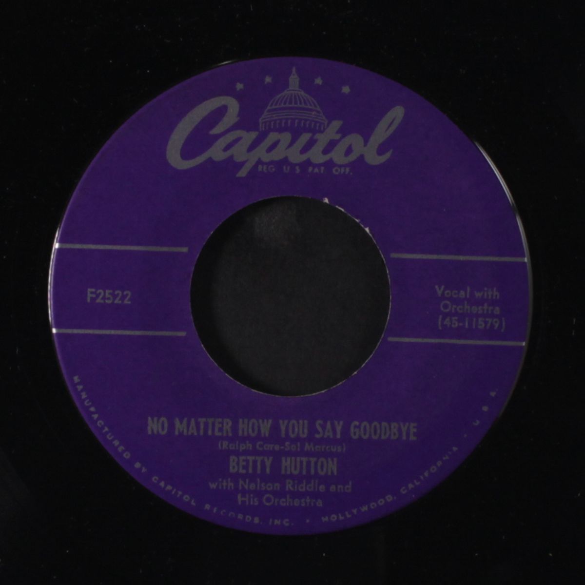 no matter how you say goodbye / goin' steady by BETTY HUTTON