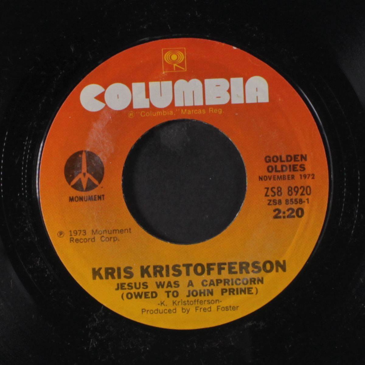jesus was a capricorn / why me by KRIS KRISTOFFERSON