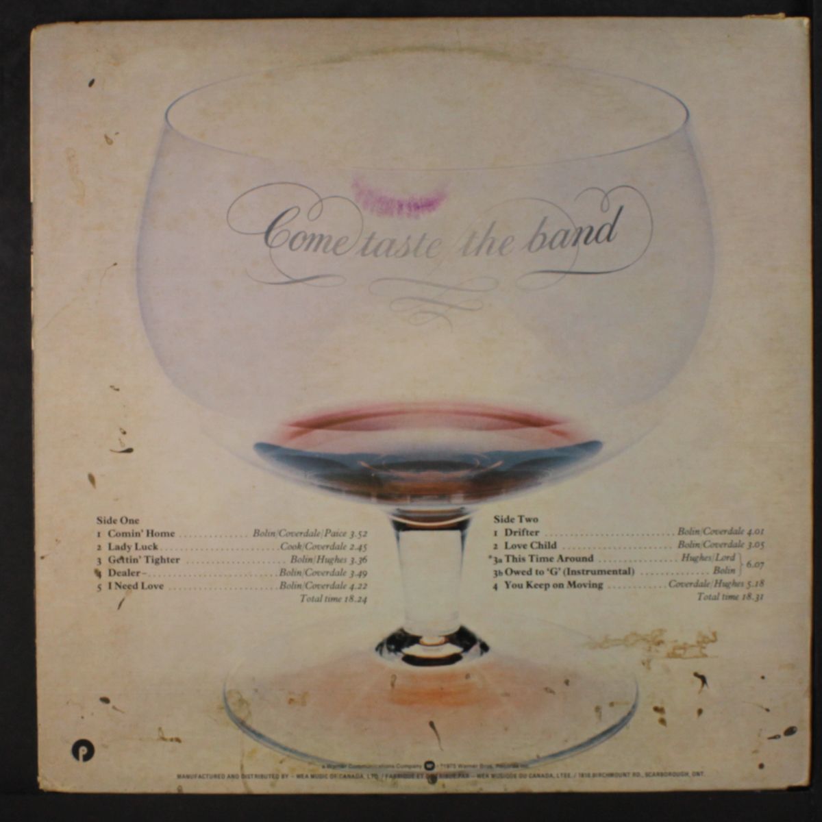 come taste the band by DEEP PURPLE