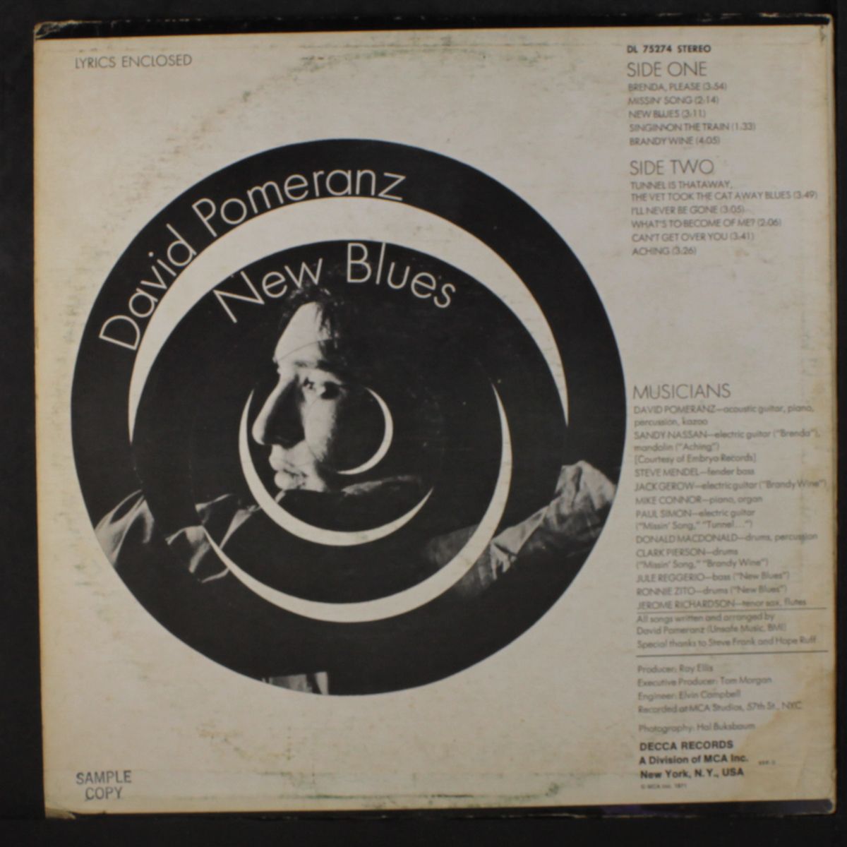 new blues by DAVID POMERANZ