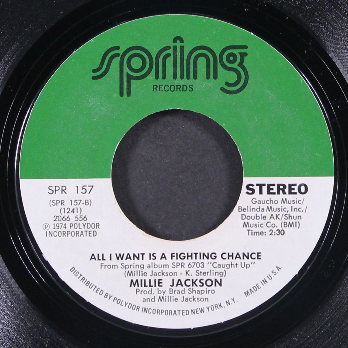 i'm through trying to prove my love to you / all i want is a fighting chance by MILLIE JACKSON