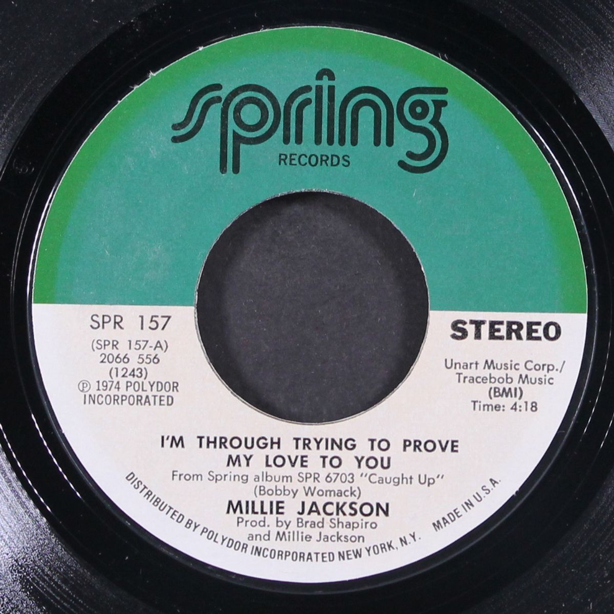 i'm through trying to prove my love to you / all i want is a fighting chance by MILLIE JACKSON
