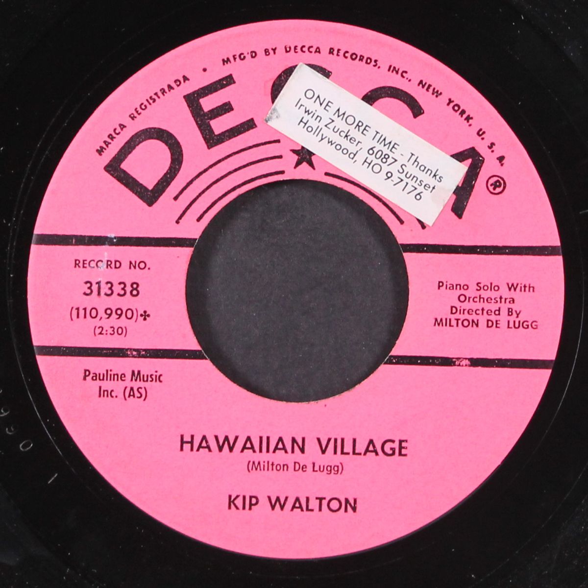 hawaiian village / joey's theme by KIP WALTON