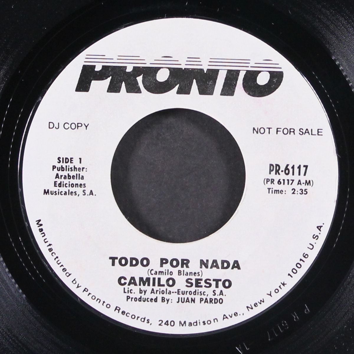 todo por nada / con razon o sin razon by CAMILO SESTO