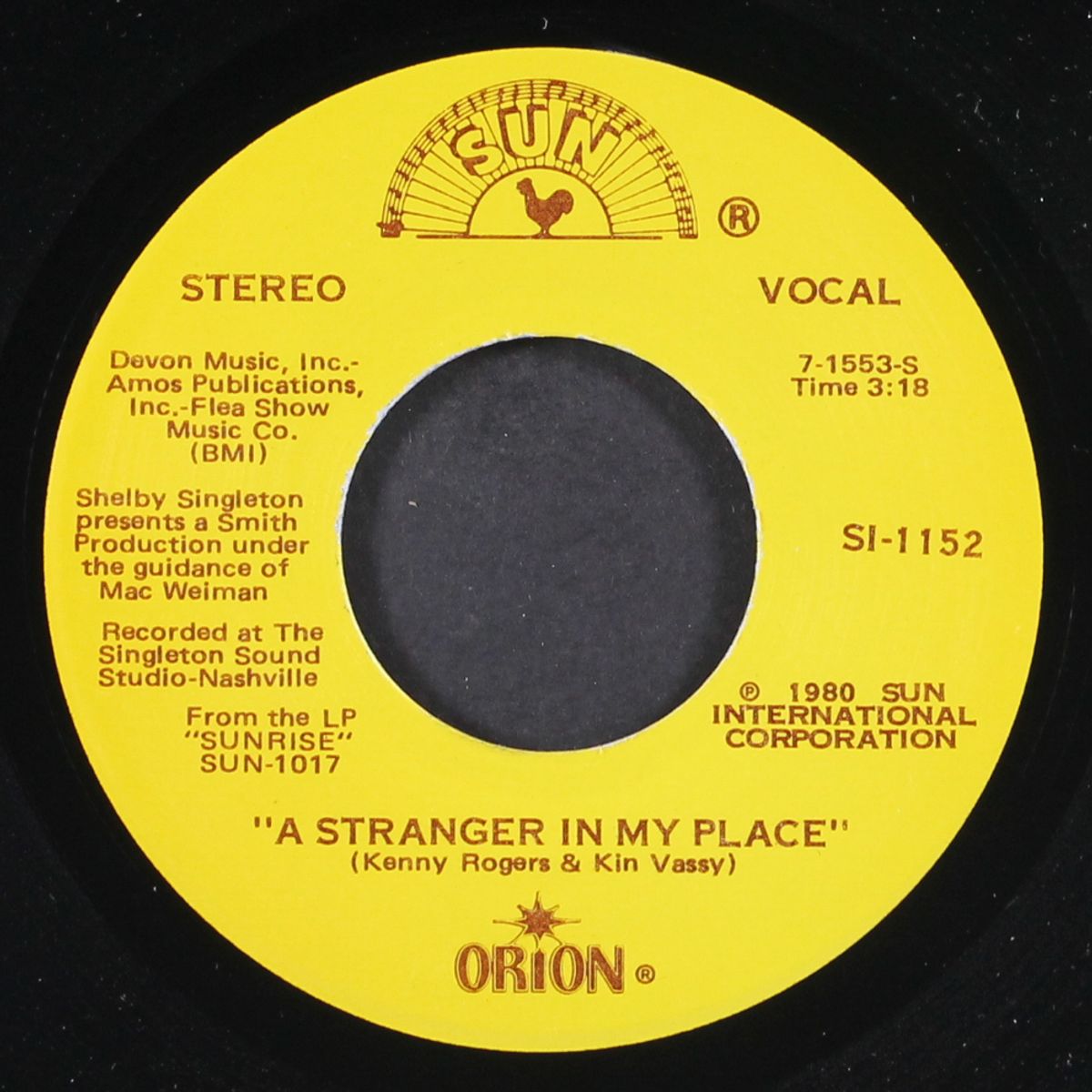 a stranger in my place / it ain't no mystery by ORION