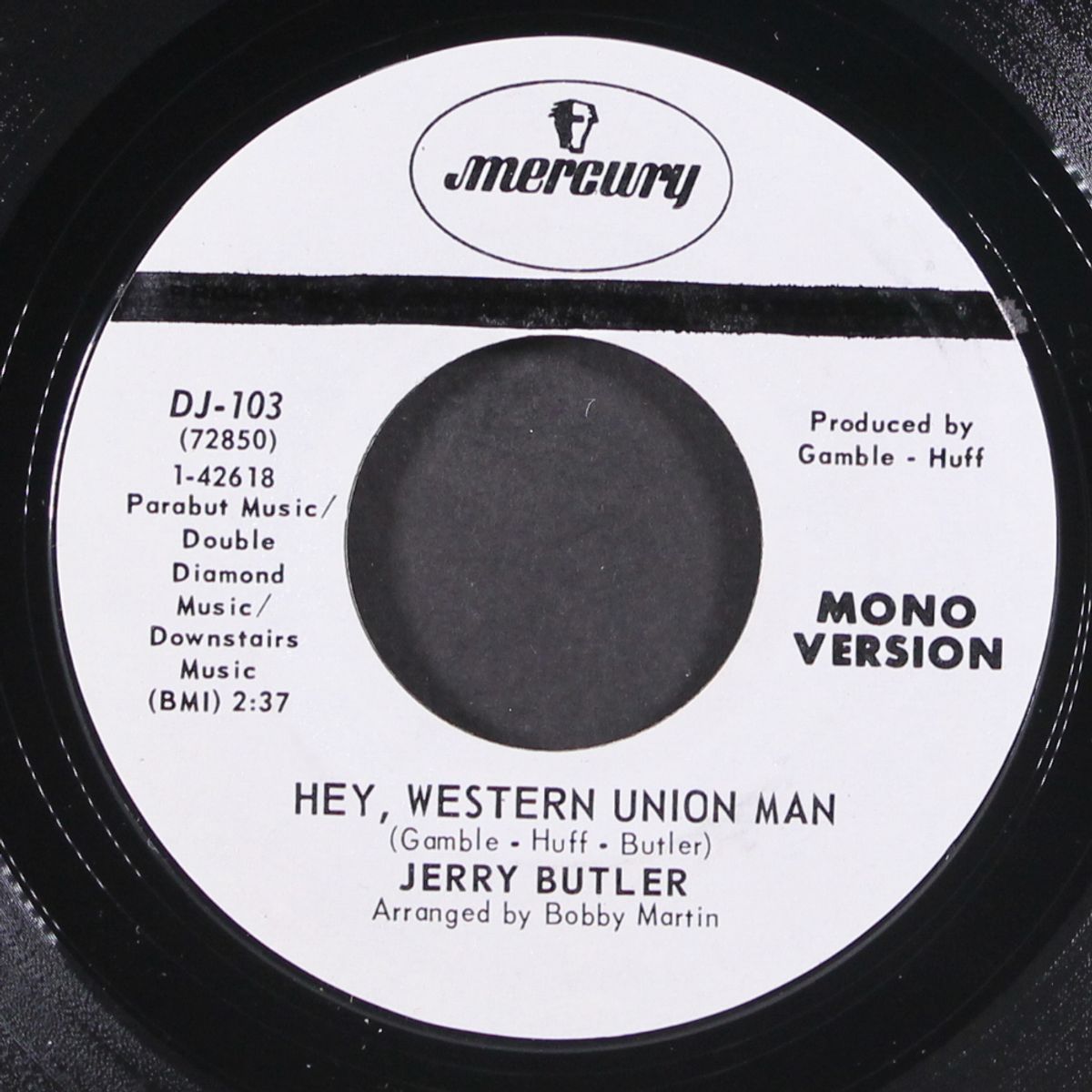 hey, western union man / mono by JERRY BUTLER