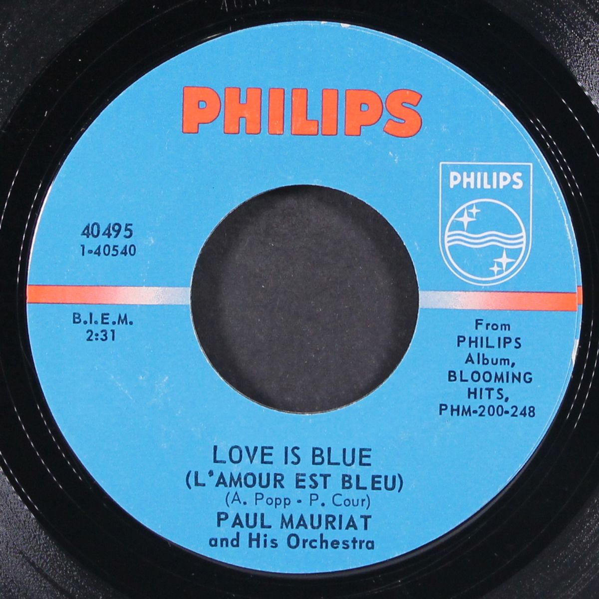 love is blue / sunny by PAUL MAURIAT