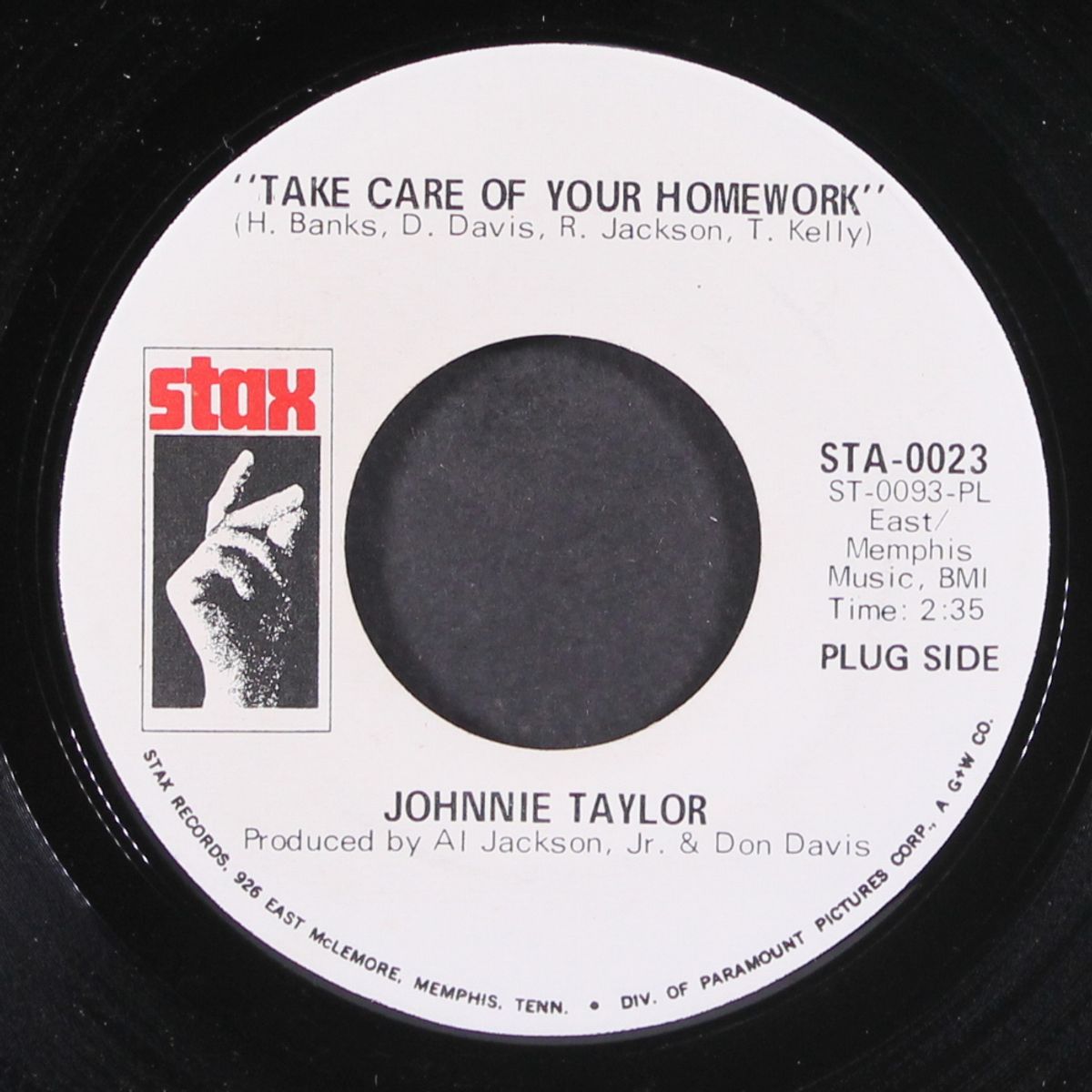 take care of your homework / same by JOHNNIE TAYLOR