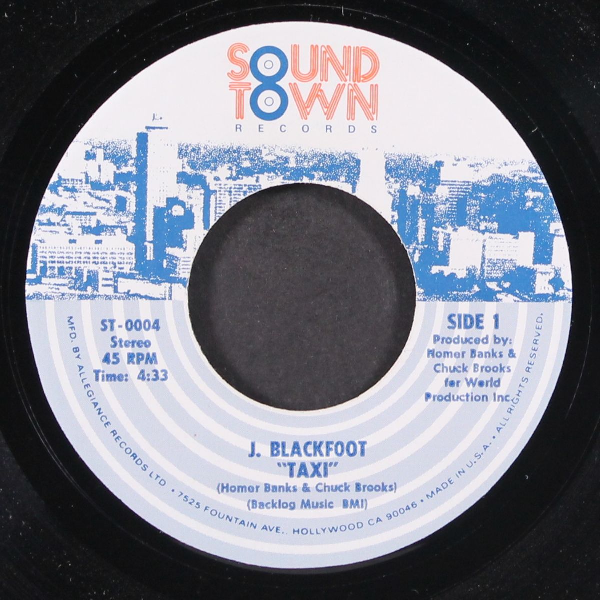 taxi / where is love by J. BLACKFOOT