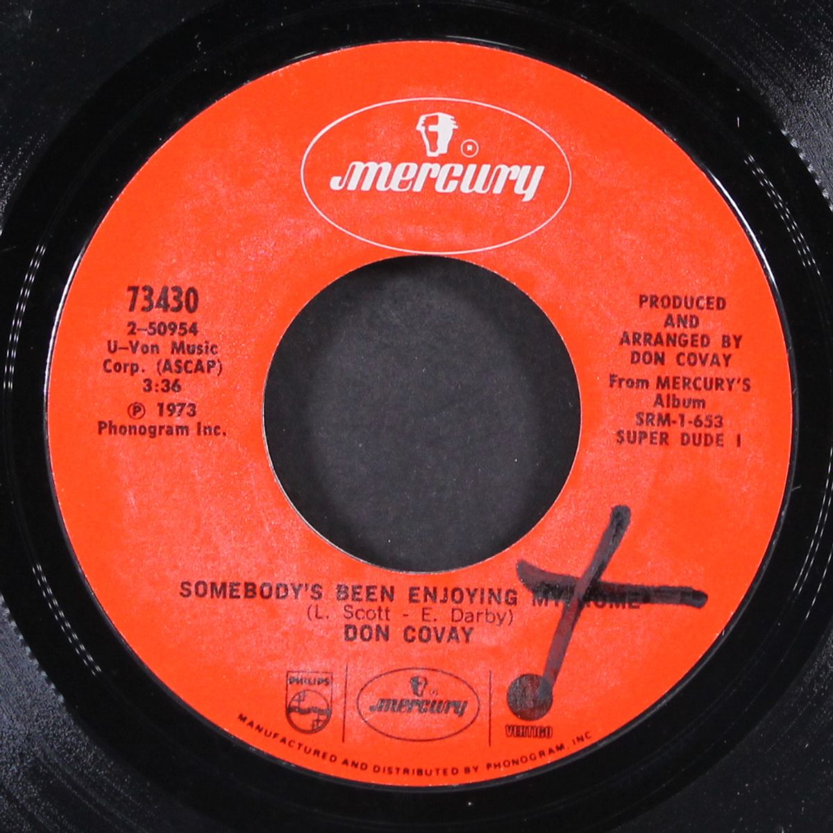 bad mouthing / somebody's been enjoying my home by DON COVAY