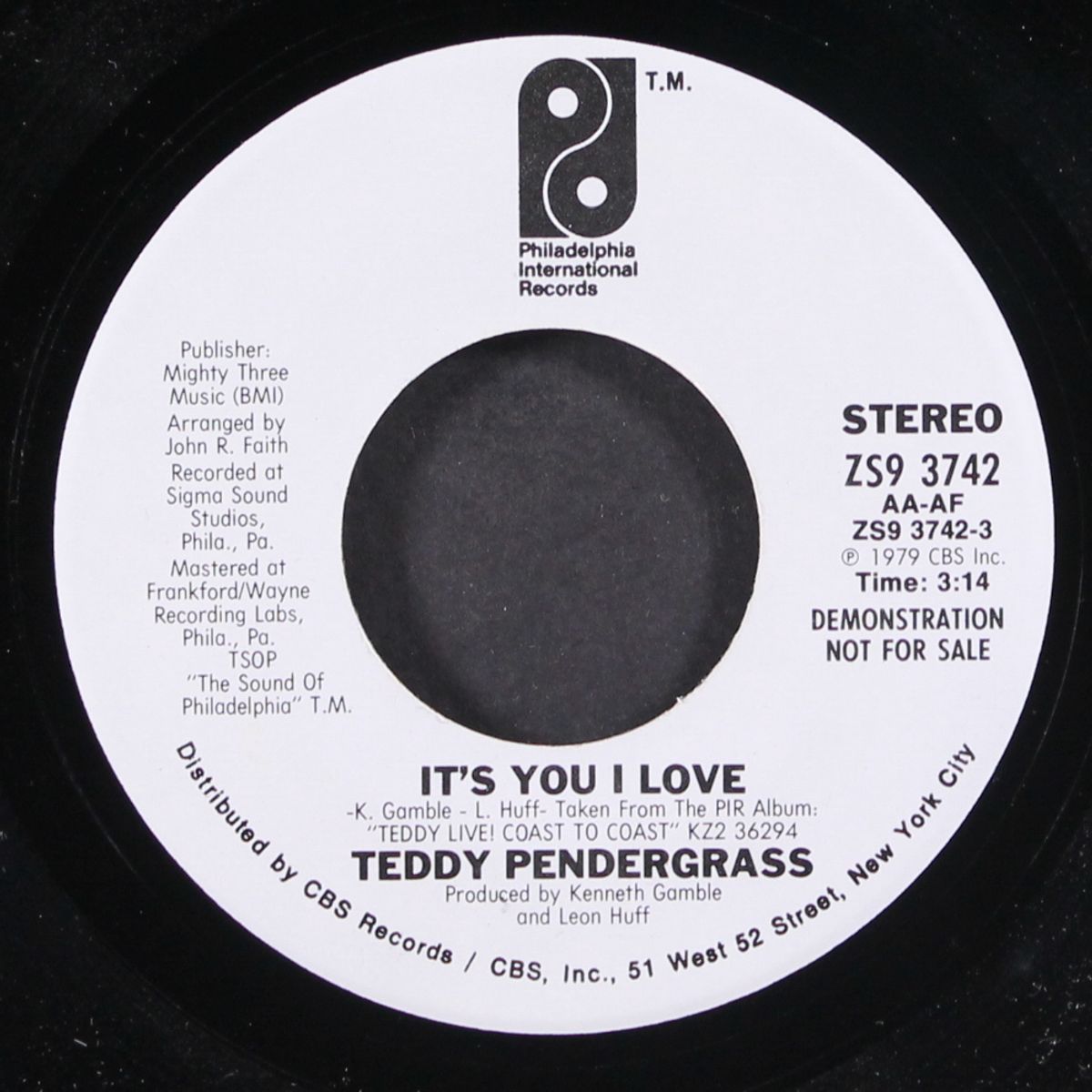 where did all the lovin' go / it's you i love by TEDDY PENDERGRASS