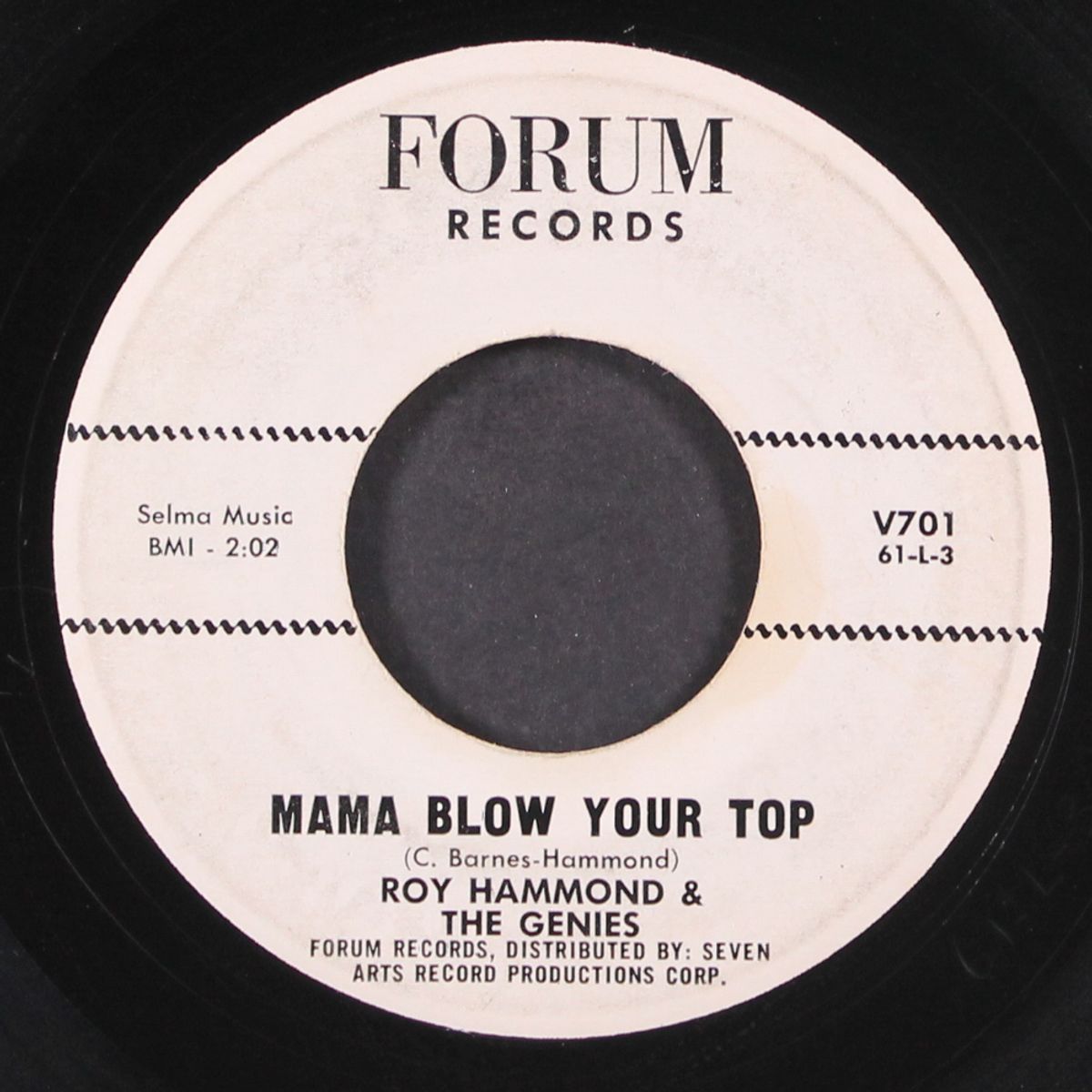 mama blow your top / it's getting cold by ROY HAMMOND & GENIES