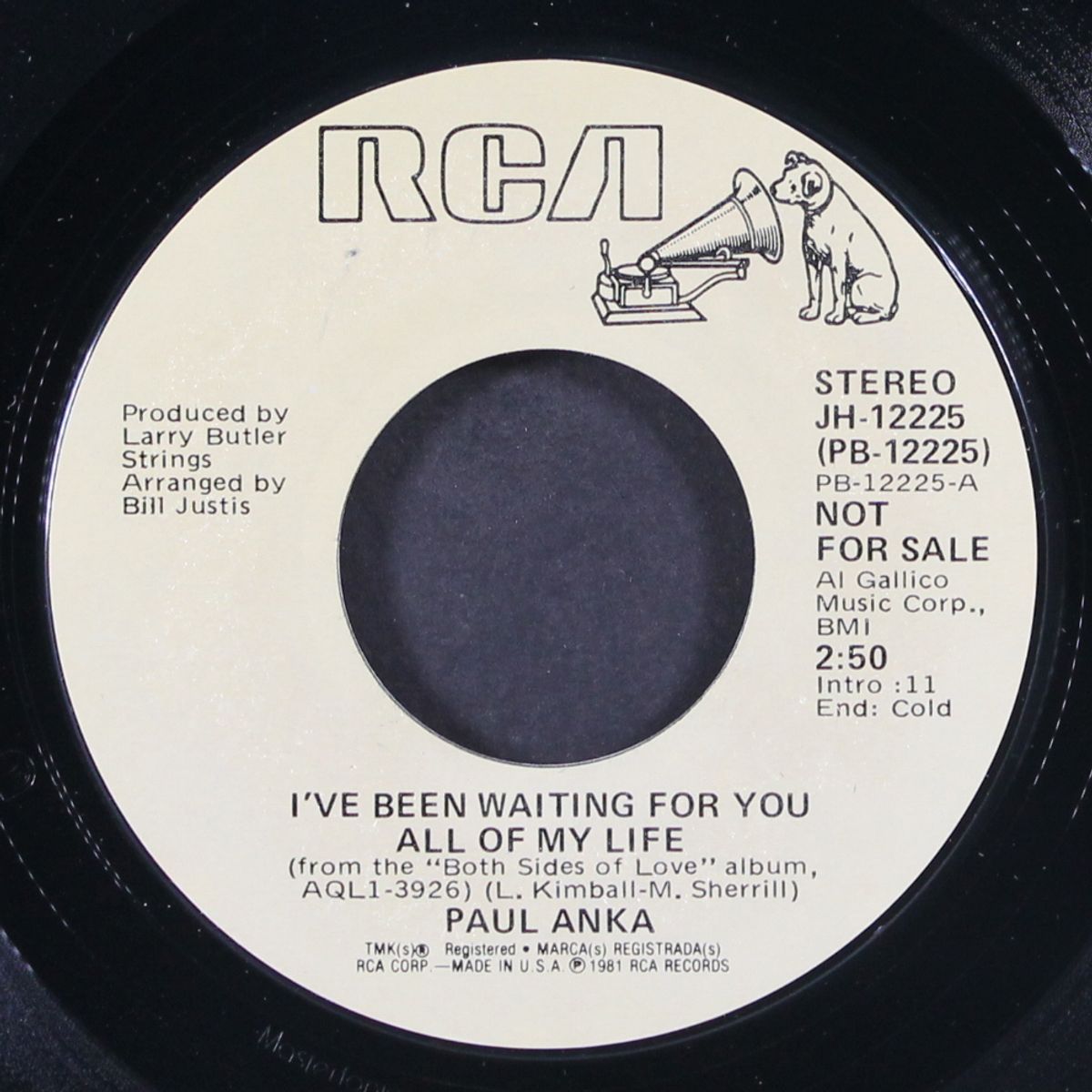 i've been waiting for you all of my life / mono by PAUL ANKA