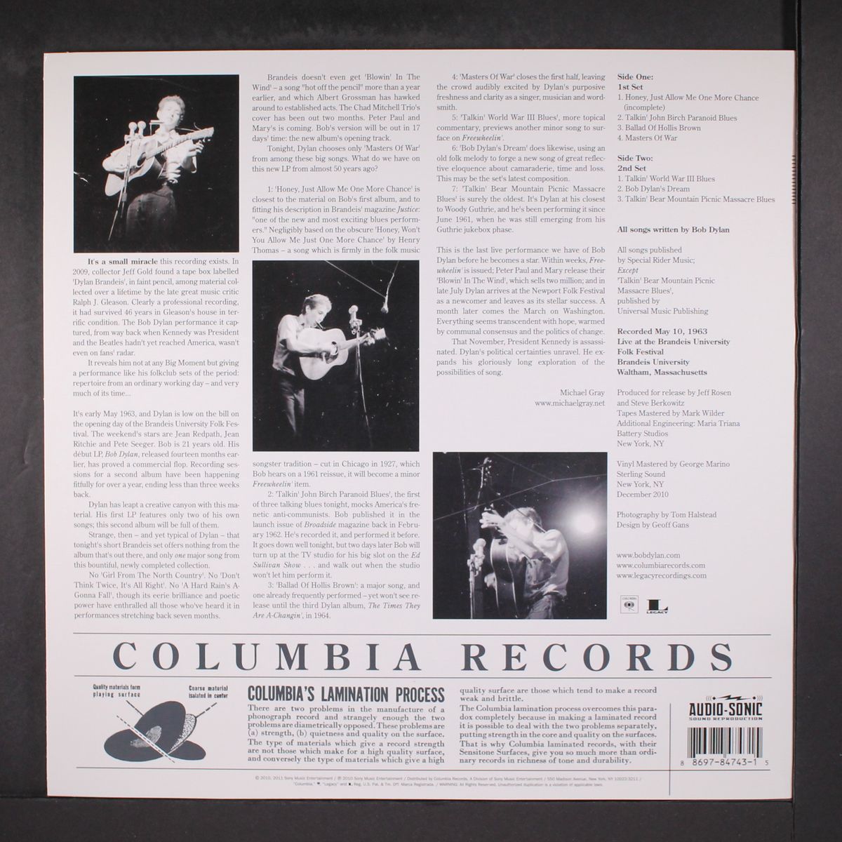 in concert : brandeis university 1963 by BOB DYLAN