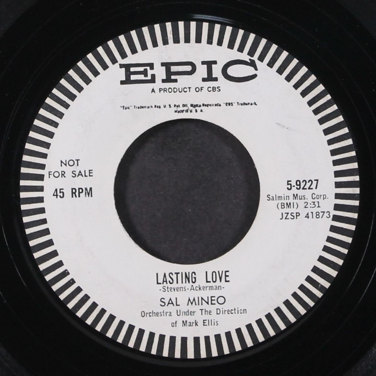 you shouldn't do that / lasting love by SAL MINEO