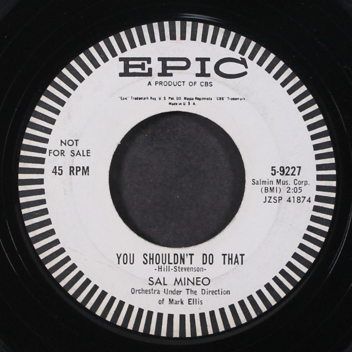 you shouldn't do that / lasting love by SAL MINEO