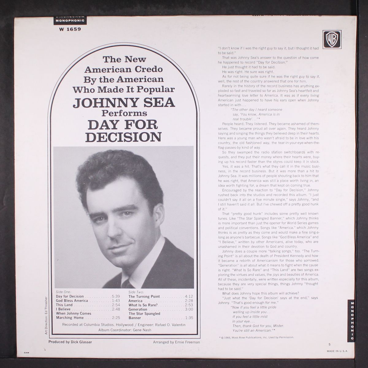 day for decision by JOHNNY SEA