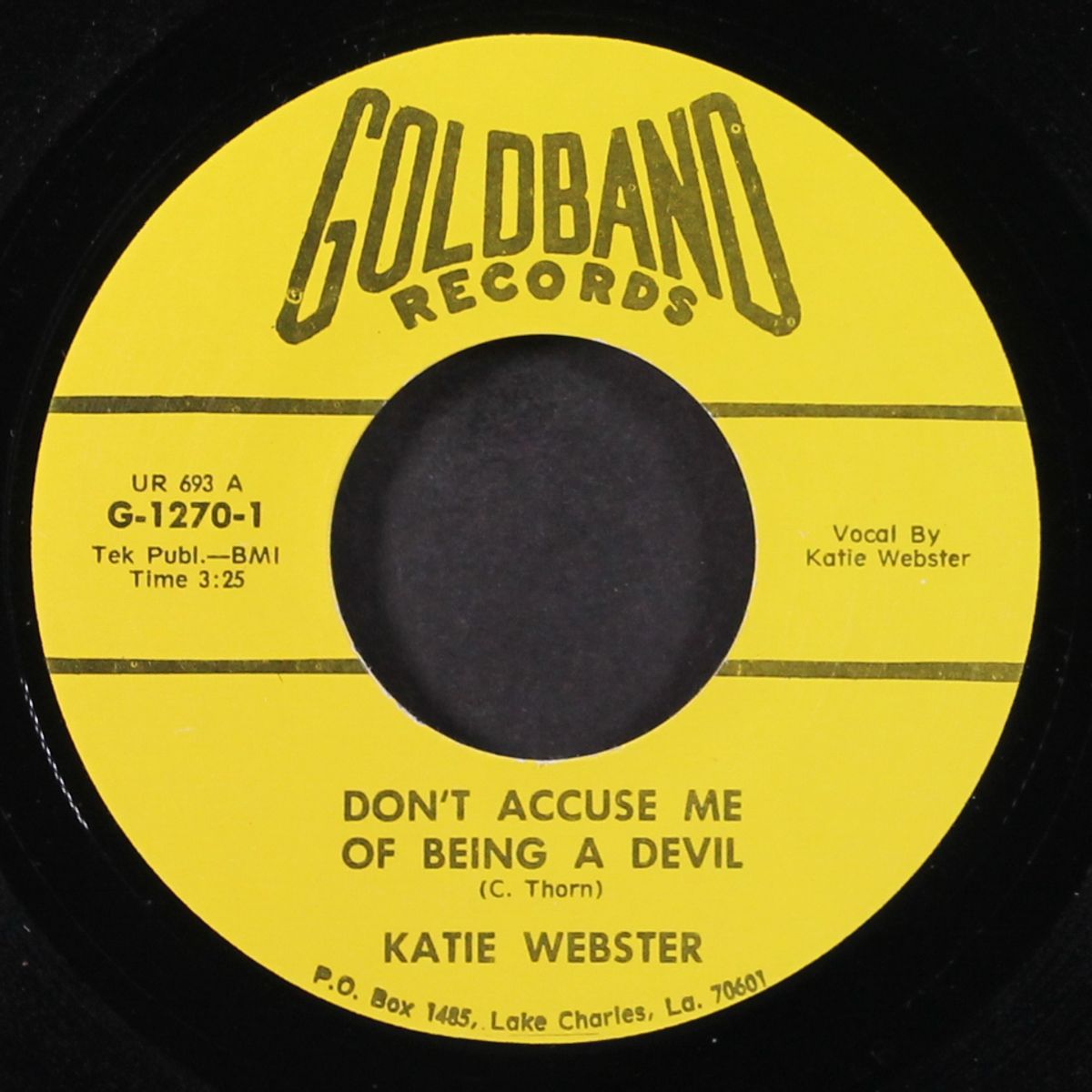 don't accuse me of being a devil / blueberry hill by KATIE WEBSTER