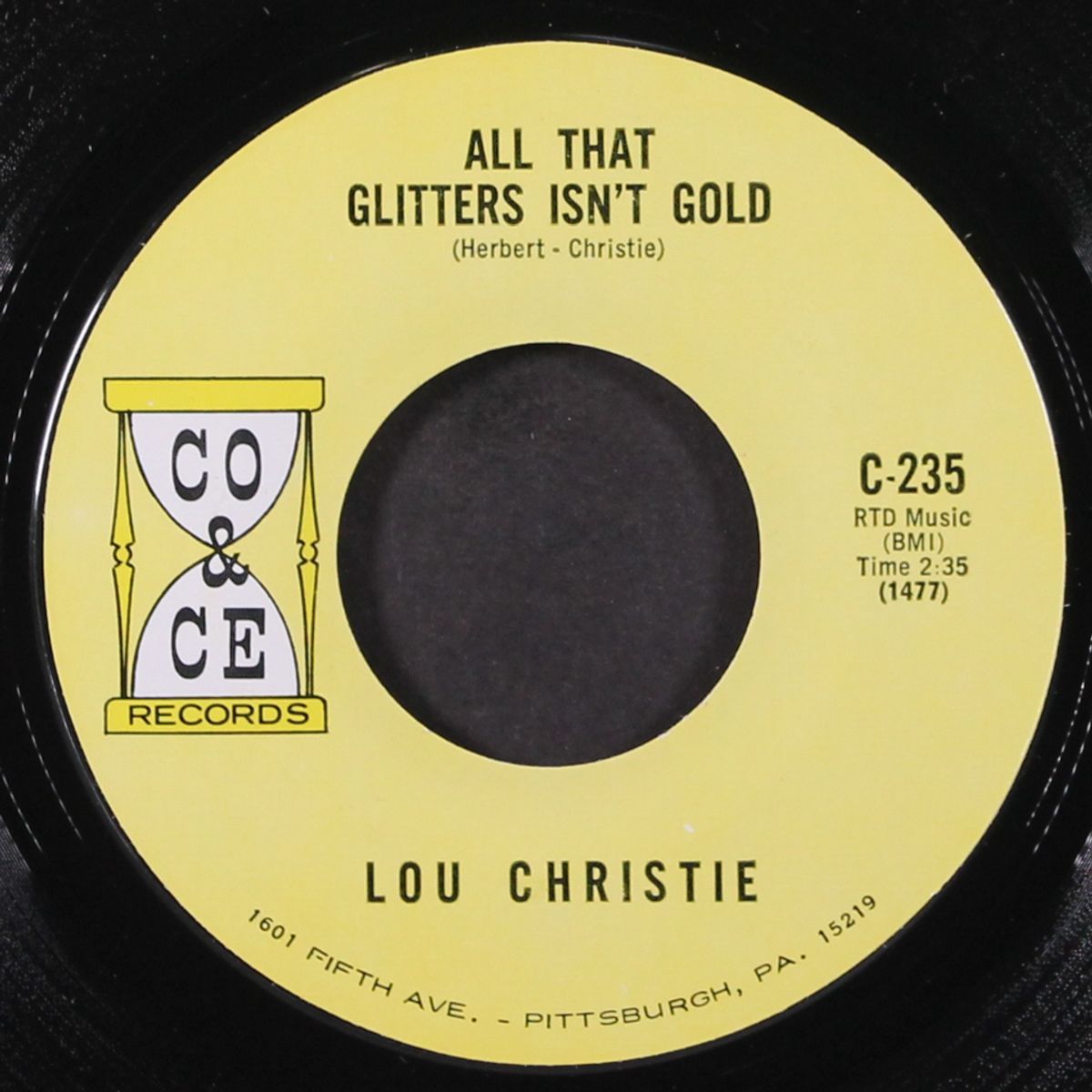 outside the gates of heaven / all that glitters isn't gold by LOU CHRISTIE
