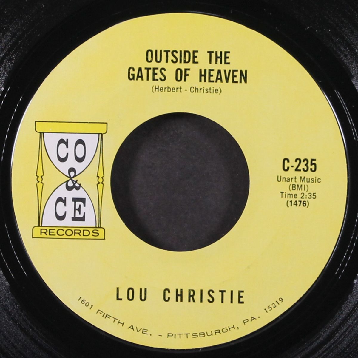 outside the gates of heaven / all that glitters isn't gold by LOU CHRISTIE