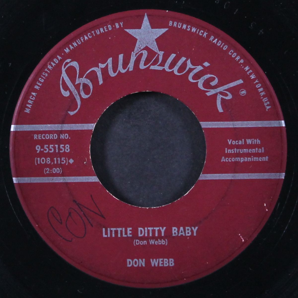little ditty baby / i'll be back home by DON WEBB