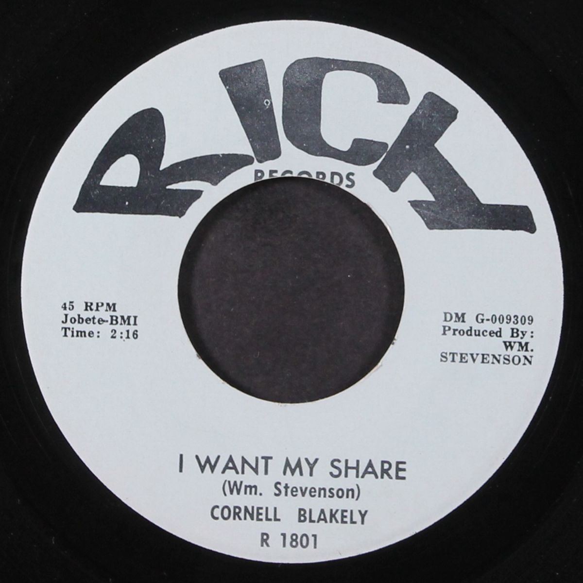 i want my share / i've got that feeling by CORNELL BLAKELY