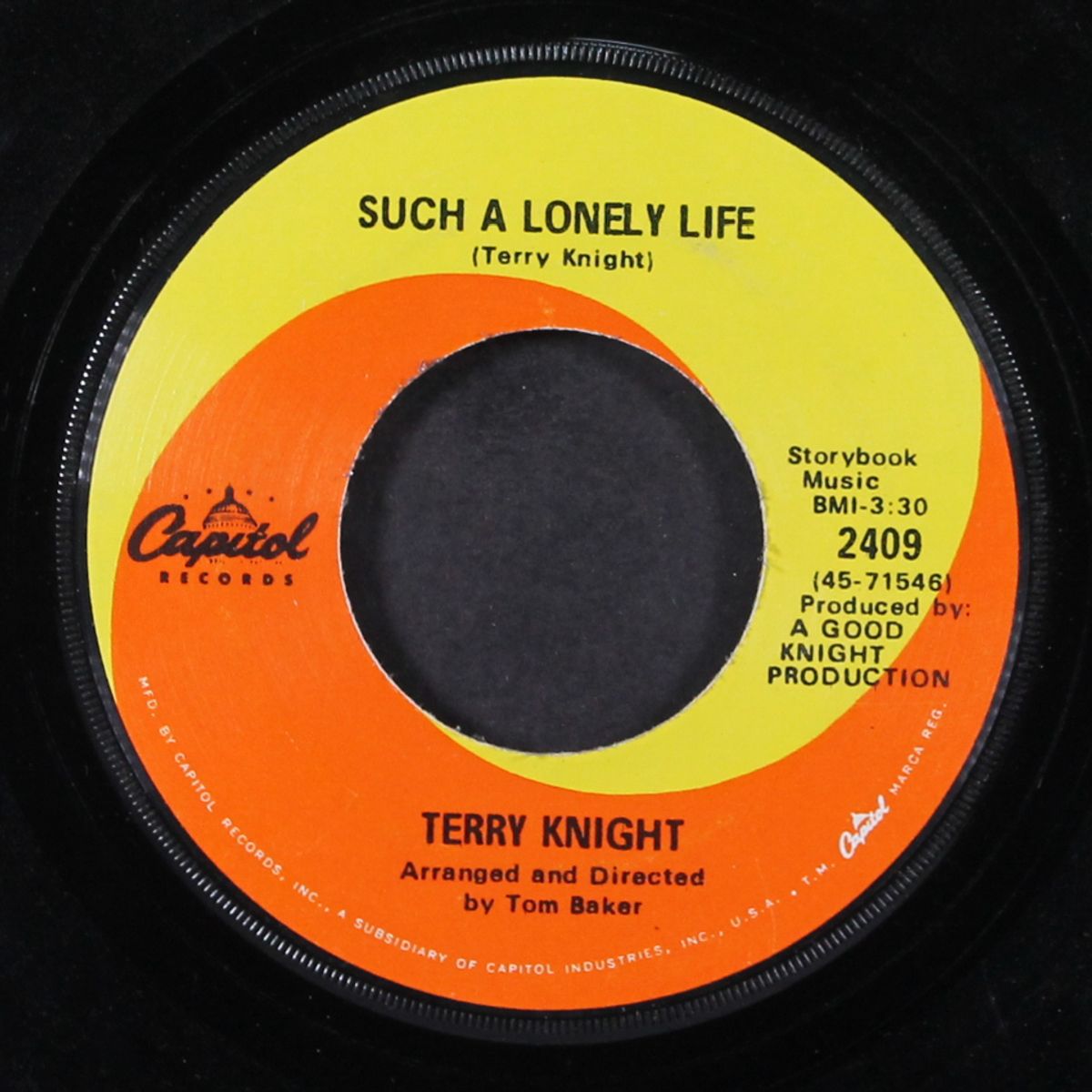lullaby / such a lonely life by TERRY KNIGHT
