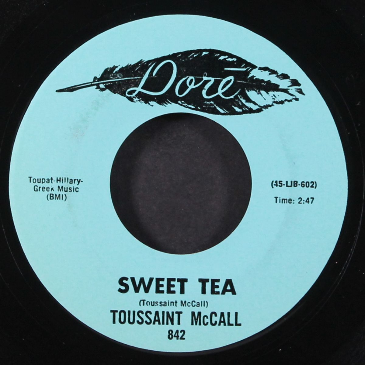 i would rather have all of nothing / sweet tea by TOUSSAINT MCCALL