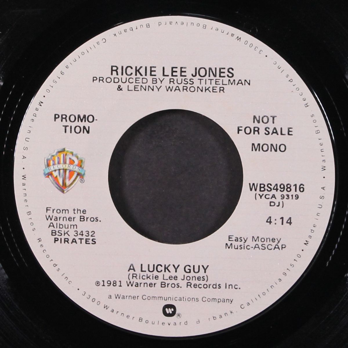 a lucky guy / mono by RICKIE LEE JONES